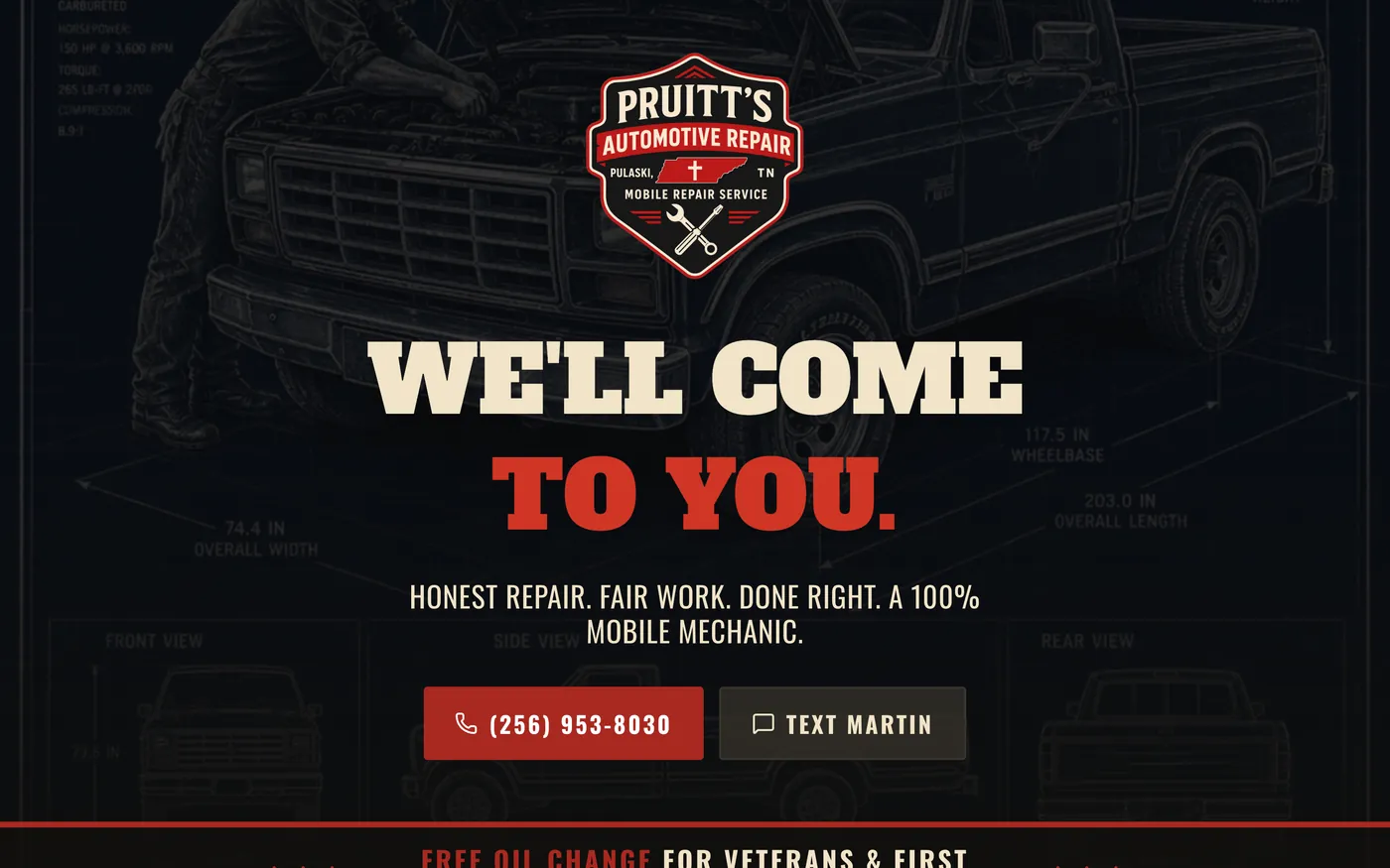 Pruitt's Automotive Repair home page